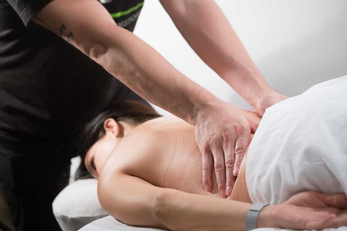 Michael giving a custom massage