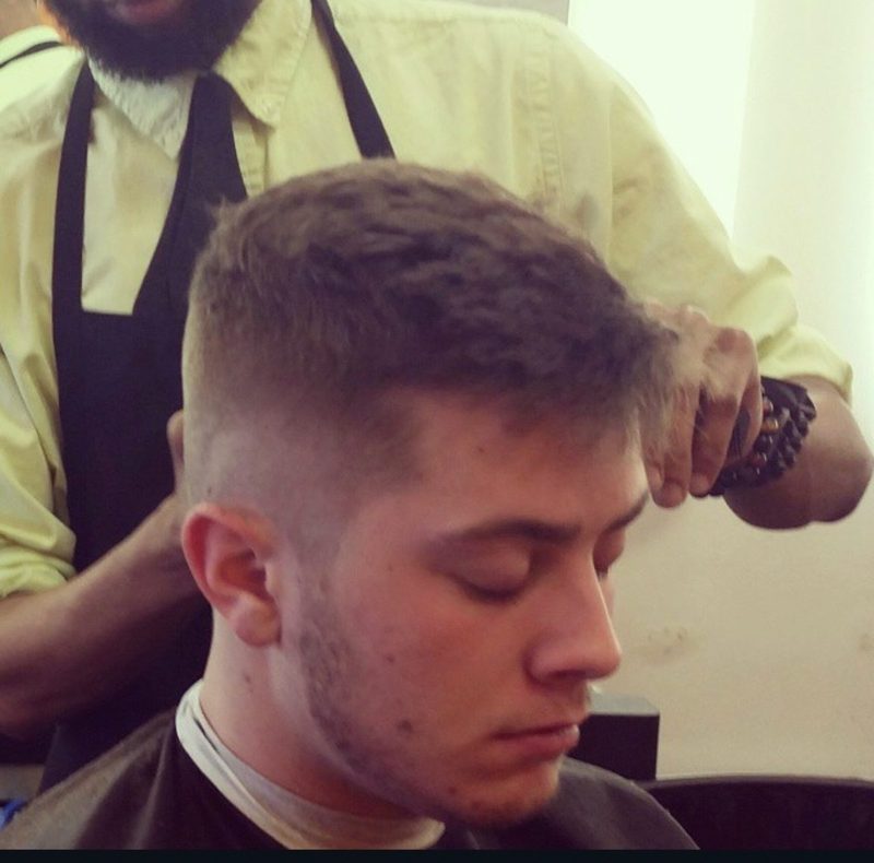 A textured crop with a high fade