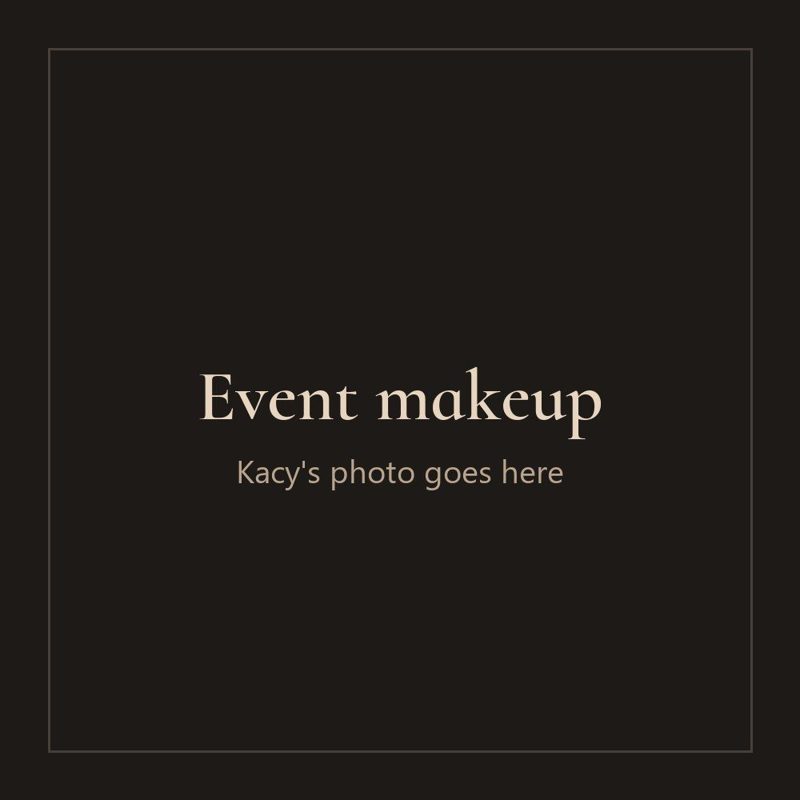 Event makeup (photo to come)